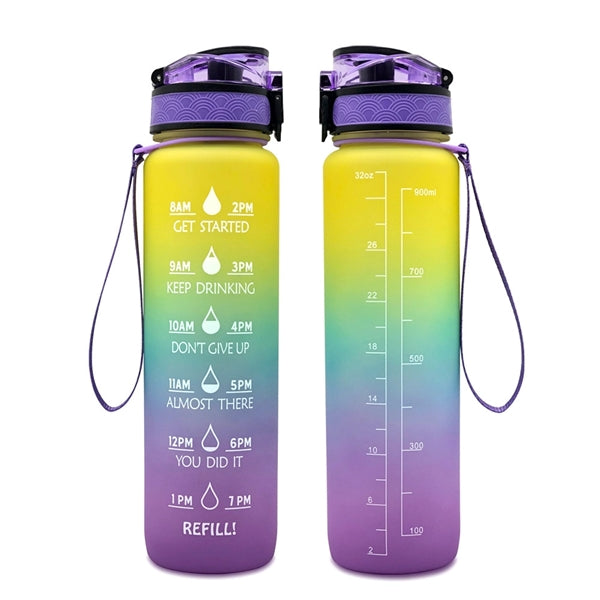 Time Scale Reminder Cup Water Bottle With Bounce Cover