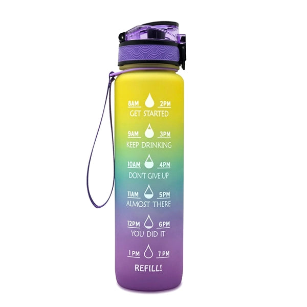 Time Scale Reminder Cup Water Bottle With Bounce Cover
