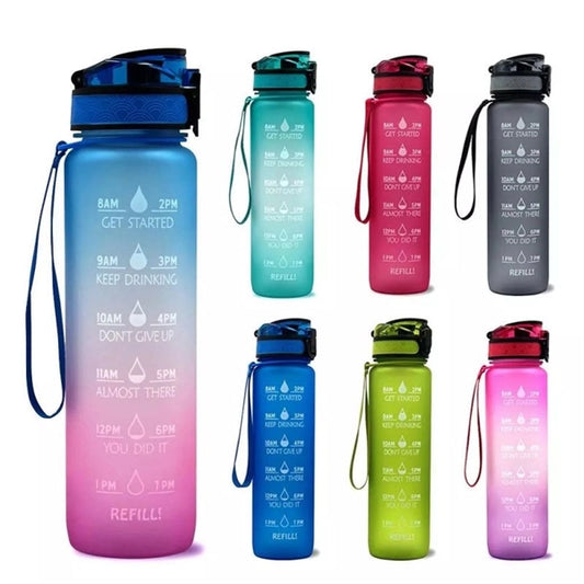Time Scale Reminder Cup Water Bottle With Bounce Cover