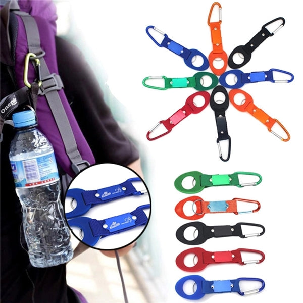 Rubber Kettle Buckle Aluminum Carabiner Keychain