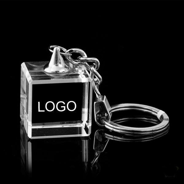 Cube Crystal Keychains