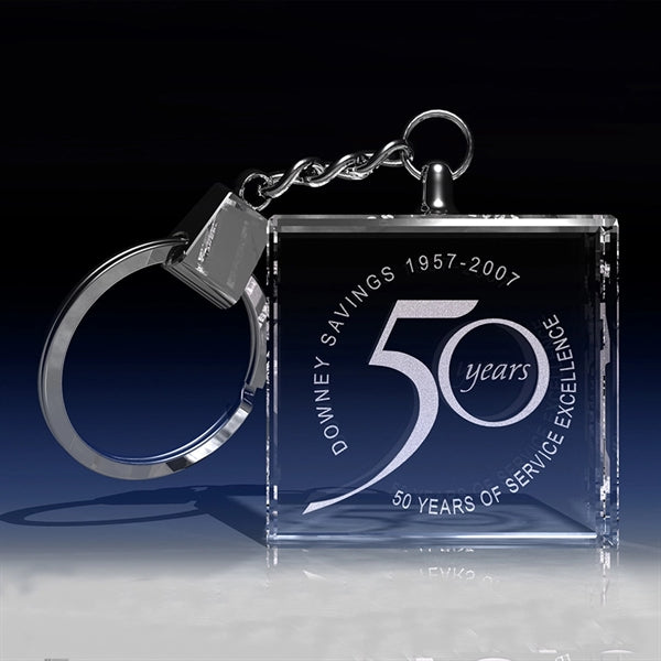Cube Crystal Keychains