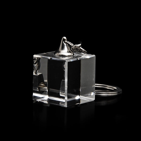 Cube Crystal Keychains