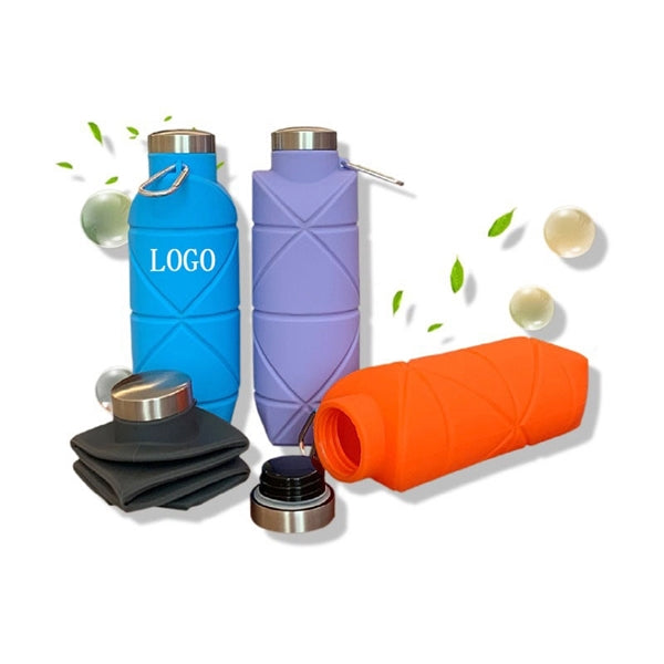 20 Oz. Collapsible Silicone Cup w/Carabiner