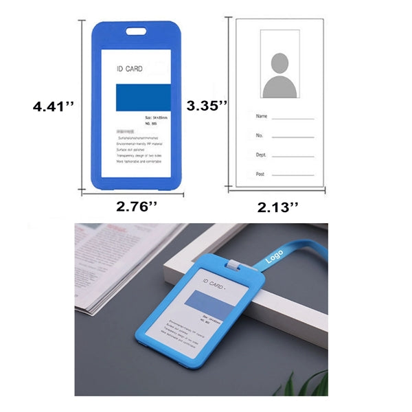 Transparent Badge Holder With Neck Cord