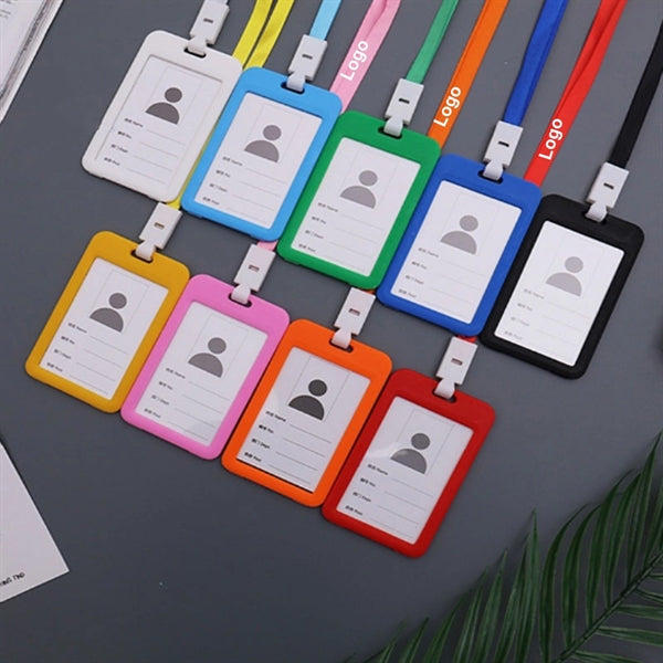 Transparent Badge Holder With Neck Cord