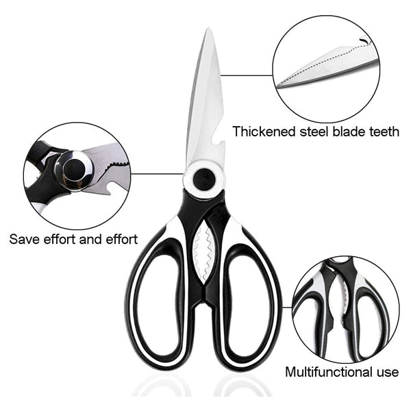 Multi Purpose Stainless Steel Kitchen Scissors with Cover