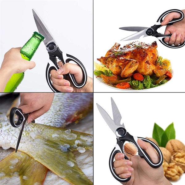Multi Purpose Stainless Steel Kitchen Scissors with Cover