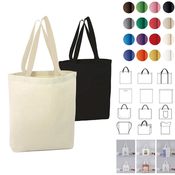 Natural Canvas Convention Tote Bag with Shoulder Strap