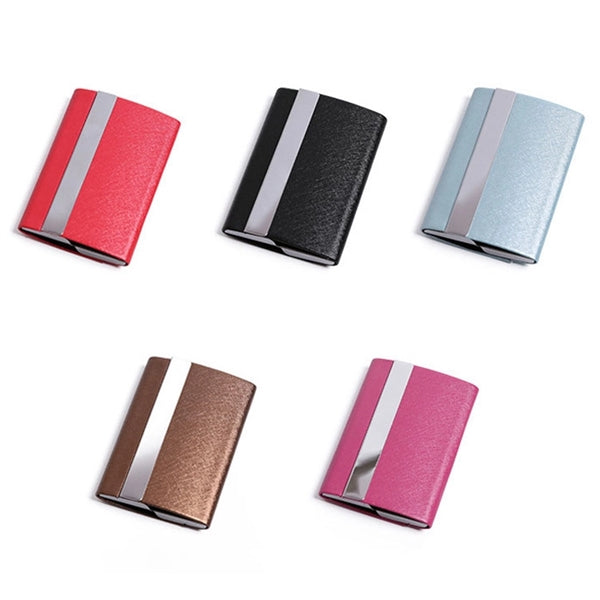 PU Metal Business Card Holder