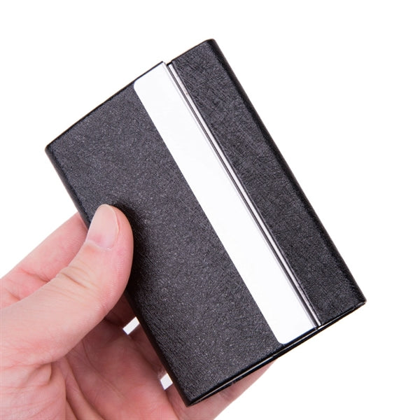 PU Metal Business Card Holder