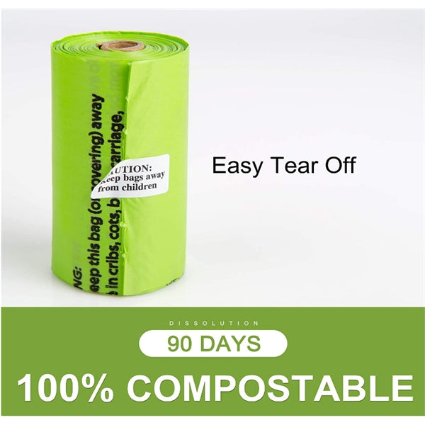 Dog Degradable Waste Bags 15 Count Per Roll