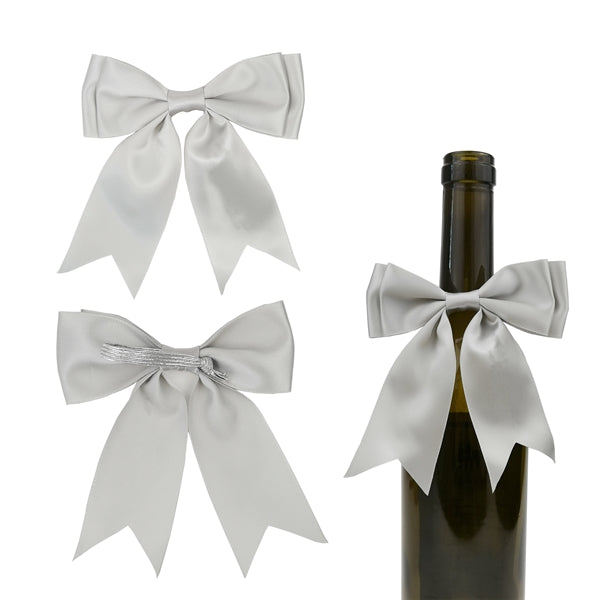 Grosgrain Solid Wine Bottle Neck Bow Tie