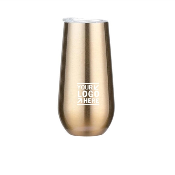 6oz Stemless Champagne Flutes Tumbler