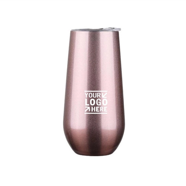 6oz Stemless Champagne Flutes Tumbler