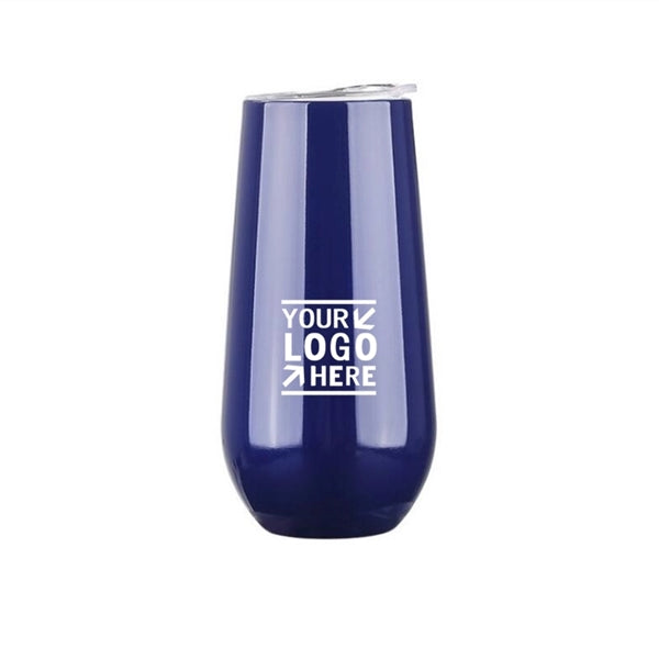 6oz Stemless Champagne Flutes Tumbler