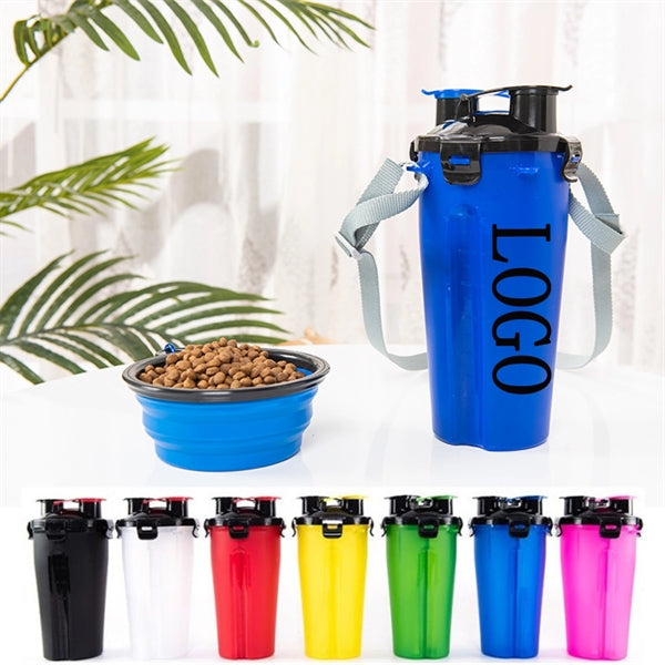 Pet Water And Food Dual-purpose Cup With Custom Logo