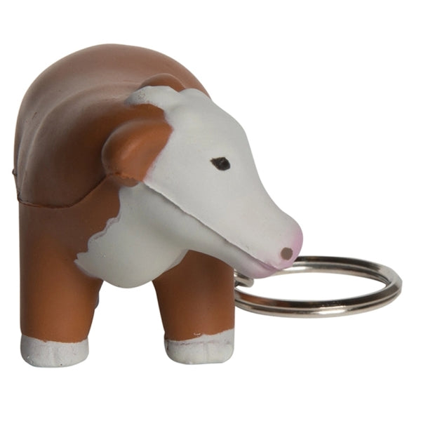 Cow Shaped Keyring Stress Reliever