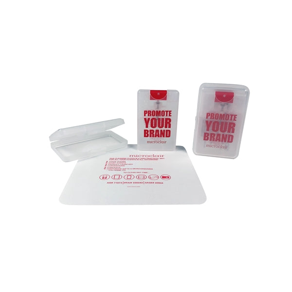 Screen cleaning Flat travel kit - RED pump