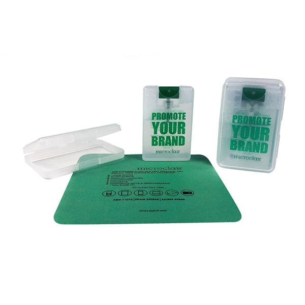 Screen cleaning Flat travel kit - Green pump