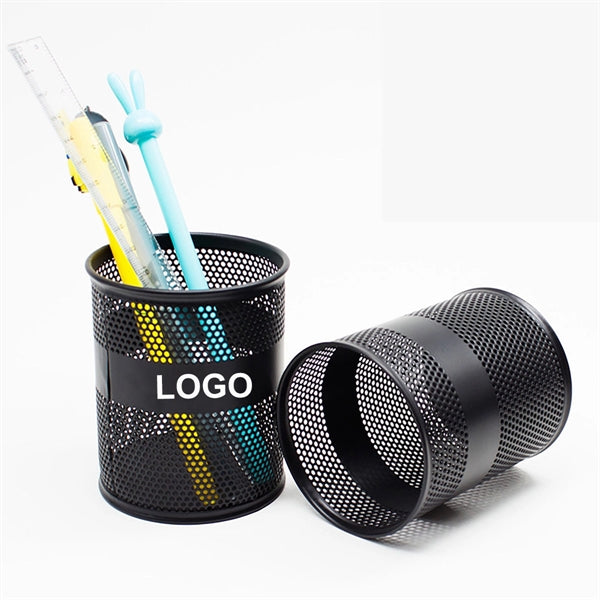 Metal Mesh Pen Holder Desk Organizer