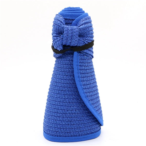 Women Folding Big Brim Straw Sun Hats Beach Cap