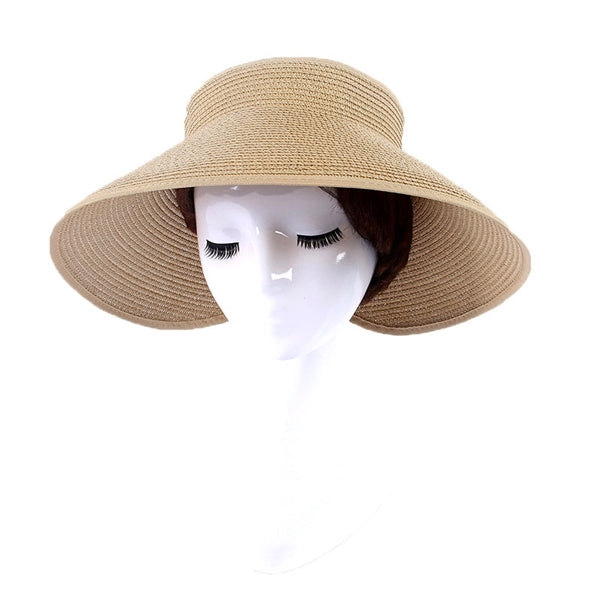 Women Folding Big Brim Straw Sun Hats Beach Cap