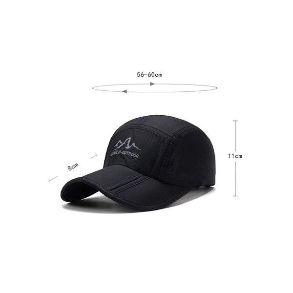 Unisex Foldable Sun Protection Quick Dry Baseball Cap