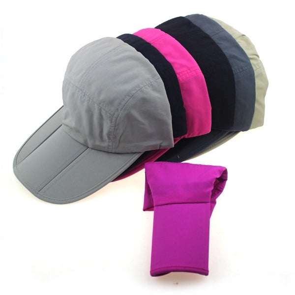 Unisex Foldable Sun Protection Quick Dry Baseball Cap