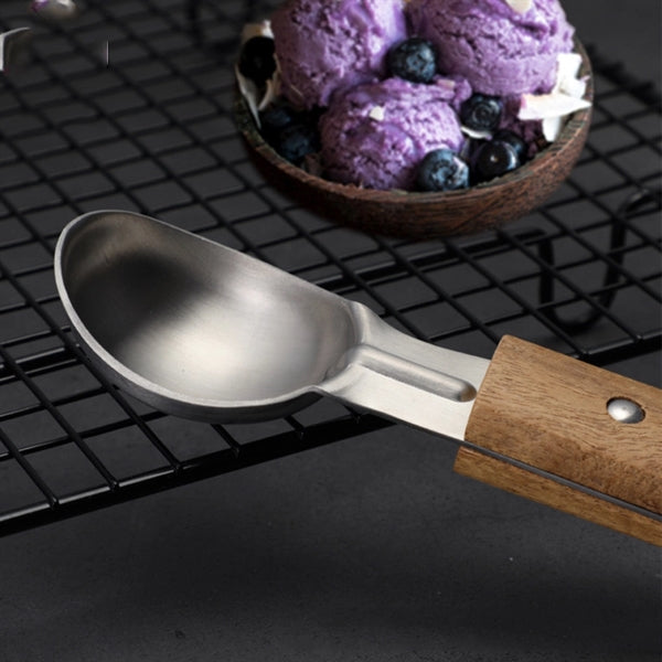 Wooden Handle Ice Cream Scoop