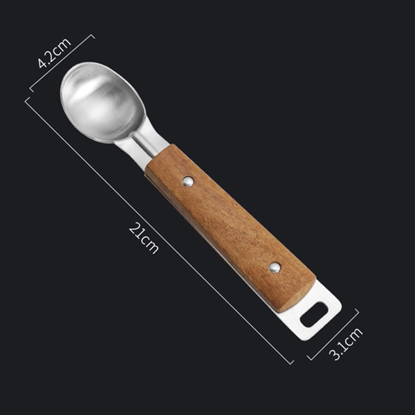 Wooden Handle Ice Cream Scoop