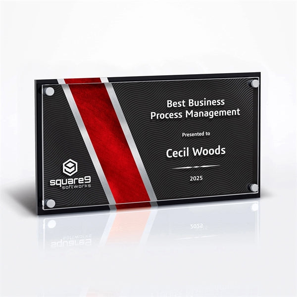 Acrylic Stripe Riser Wall Plaque