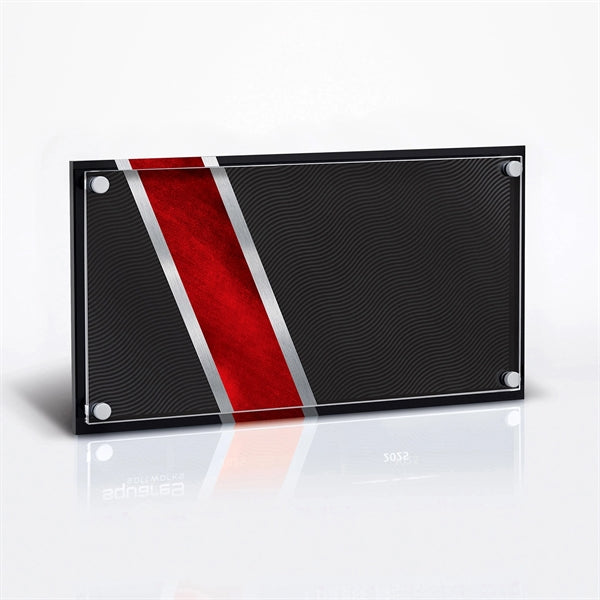 Acrylic Stripe Riser Wall Plaque