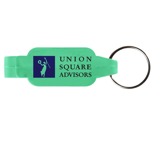 Rectangular Bottle Opener Beverage Wrench Keychain