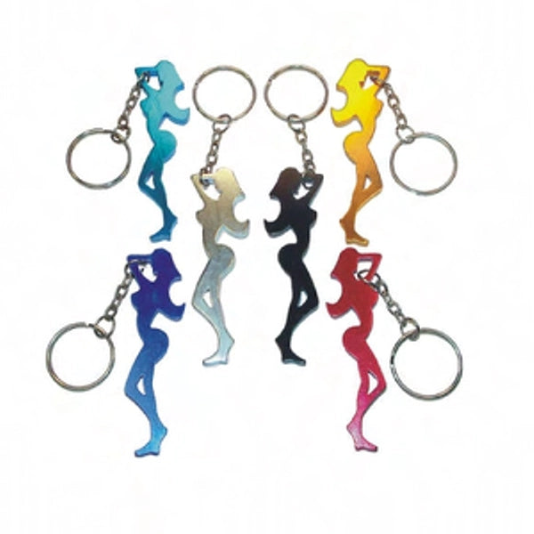 Fine figure of a woman shape bottle opener keychain