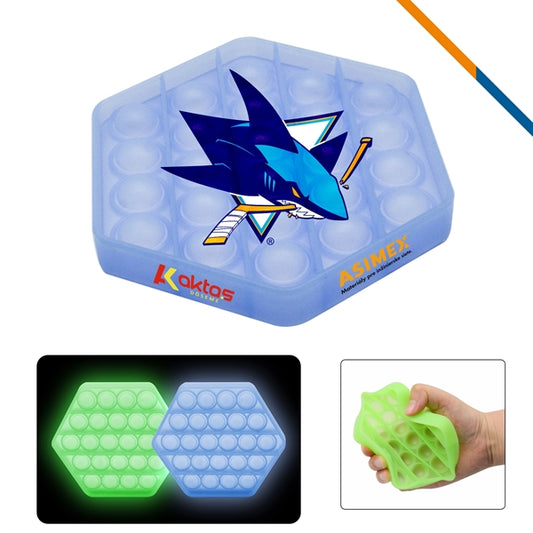 Luminous Hexagon Push Pop Bubble