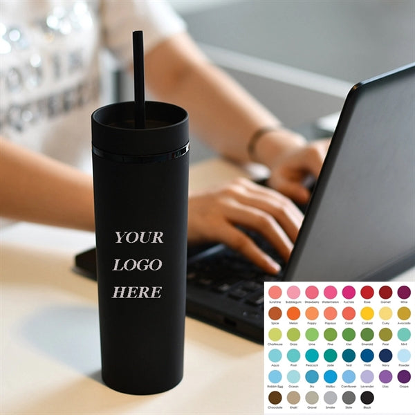 16 oz Double Wall Skinny Tumblers