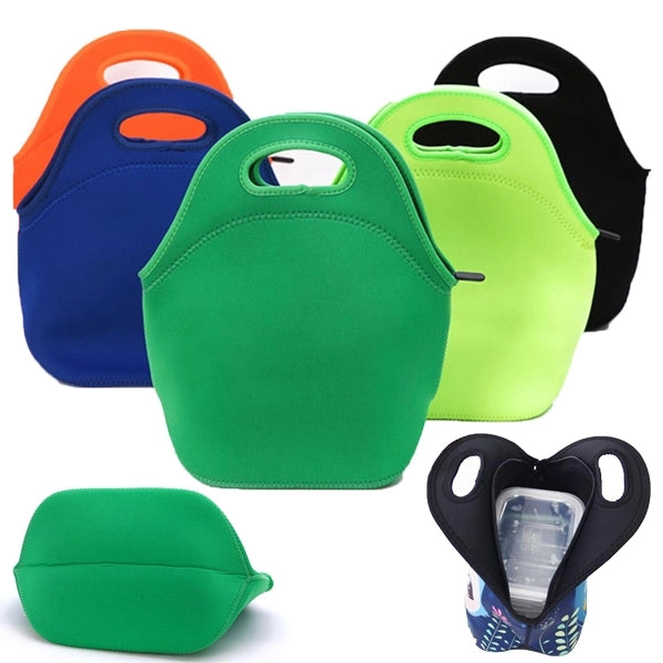 Insulated Lunch Tote Bag With Zipper Closure