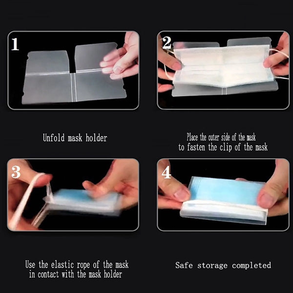 Folding Portable Mask StorageClip