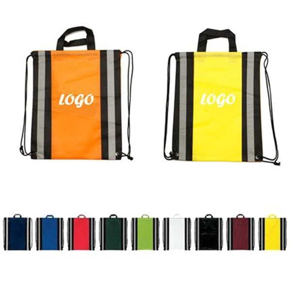 Reflective Drawstring Backpack.