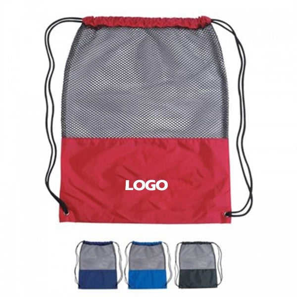 Affordable Cotton Drawstring Backpack - 2