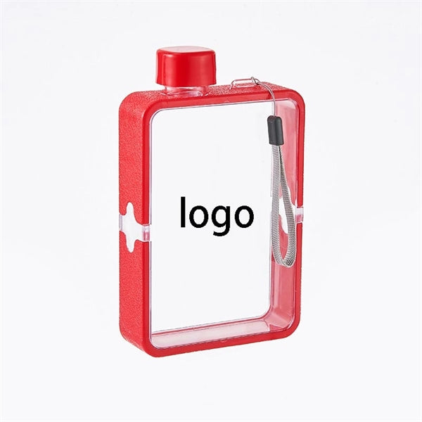 A5 Notebook Flat Plastic Water Bottle