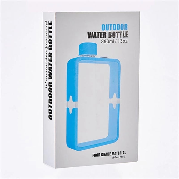 A5 Notebook Flat Plastic Water Bottle