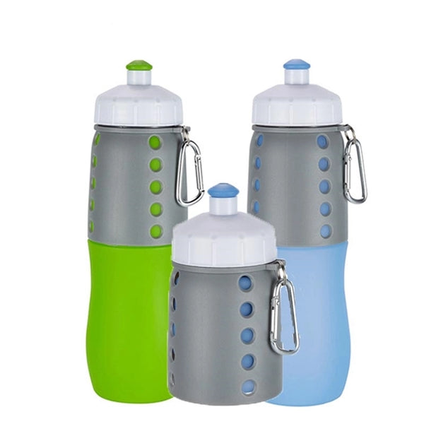 Collapsible Silicone Water Bottle 17 oz