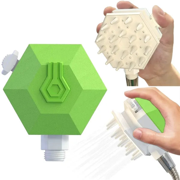 Pet Shower Head Bathing Brush