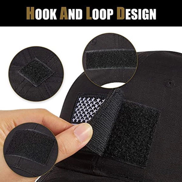 Military cap Camo Hap with Tactical Patche