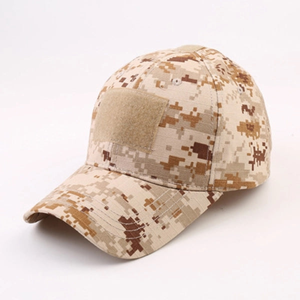Military cap Camo Hap with Tactical Patche