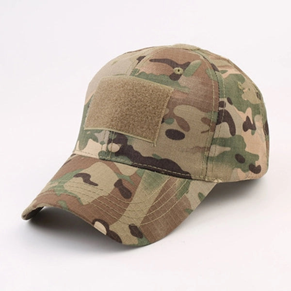 Military cap Camo Hap with Tactical Patche
