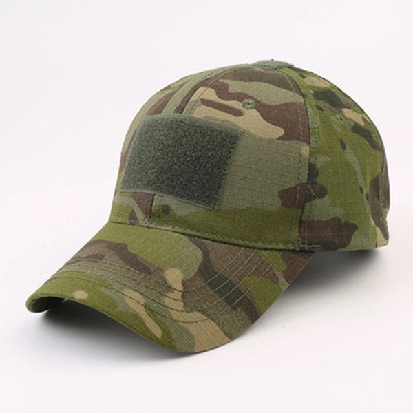 Military cap Camo Hap with Tactical Patche