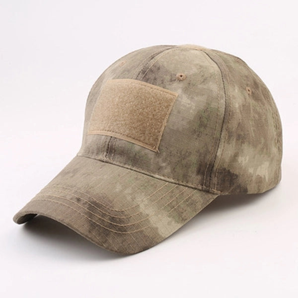 Military cap Camo Hap with Tactical Patche